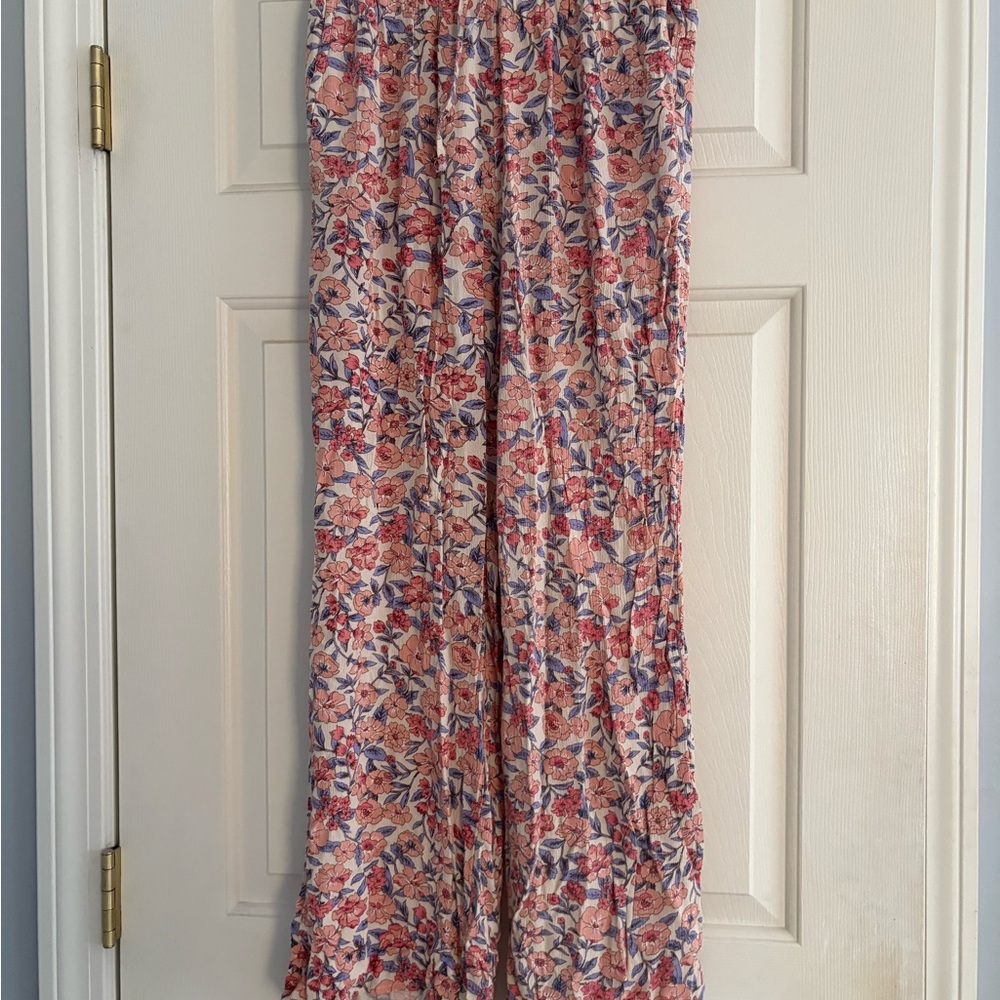 Kendall & Kylie Pink and Blue Wide Leg Jumpsuit